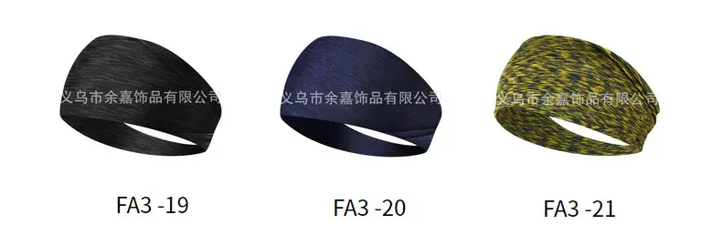 European & American Sports Hair Band Yoga Moisture Absorbing Running Fitness Headband — feature 18