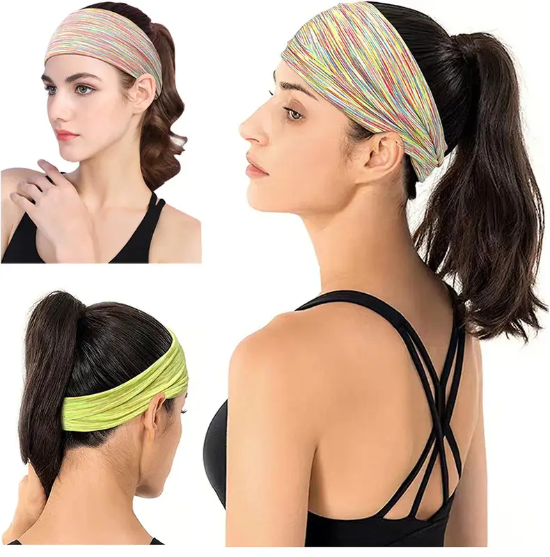 European & American Sports Hair Band Yoga Moisture Absorbing Running Fitness Headband — feature 8