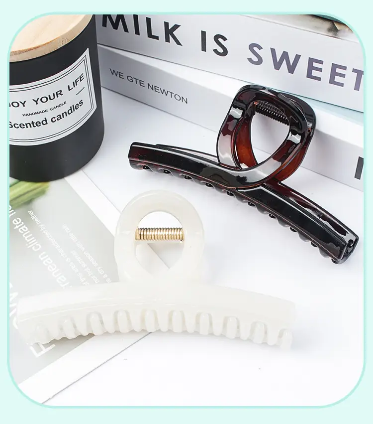 2022 Acrylic Hair Clip for Back of Head Black — feature 10