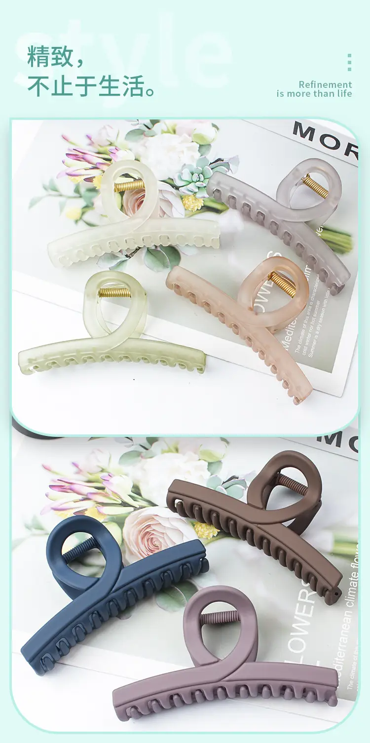 2022 Acrylic Hair Clip for Back of Head Black — feature 4