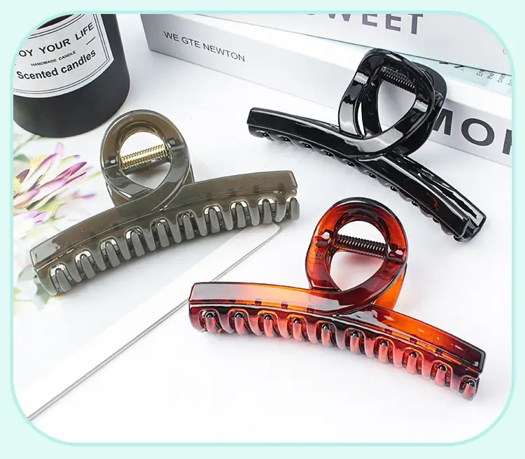 2022 Acrylic Hair Clip for Back of Head Black — feature 5