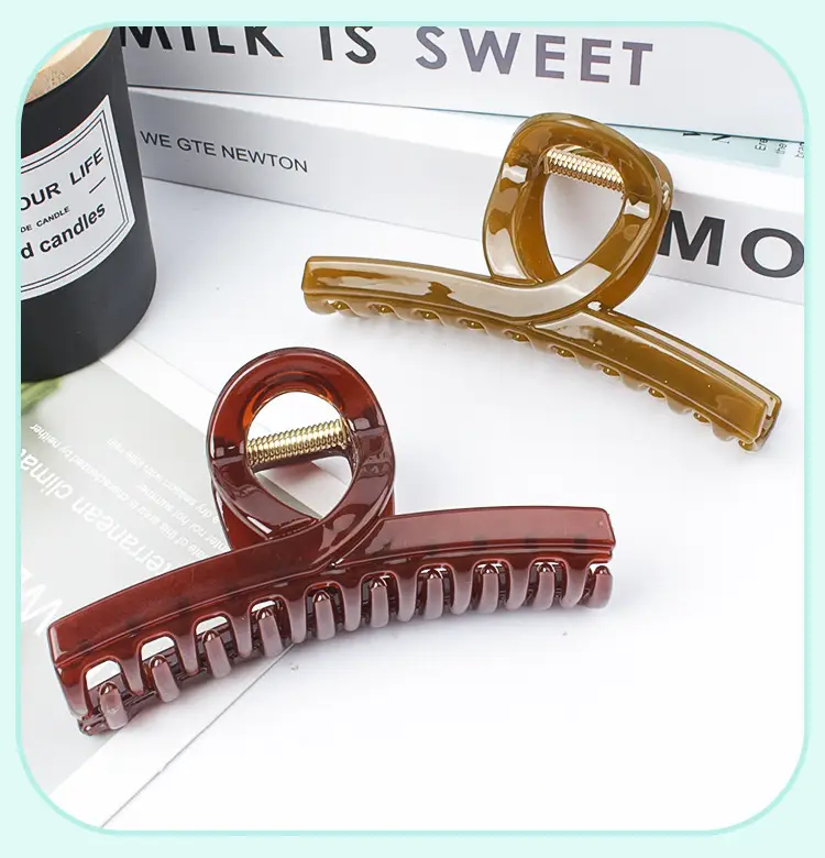 2022 Acrylic Hair Clip for Back of Head Black — feature 6