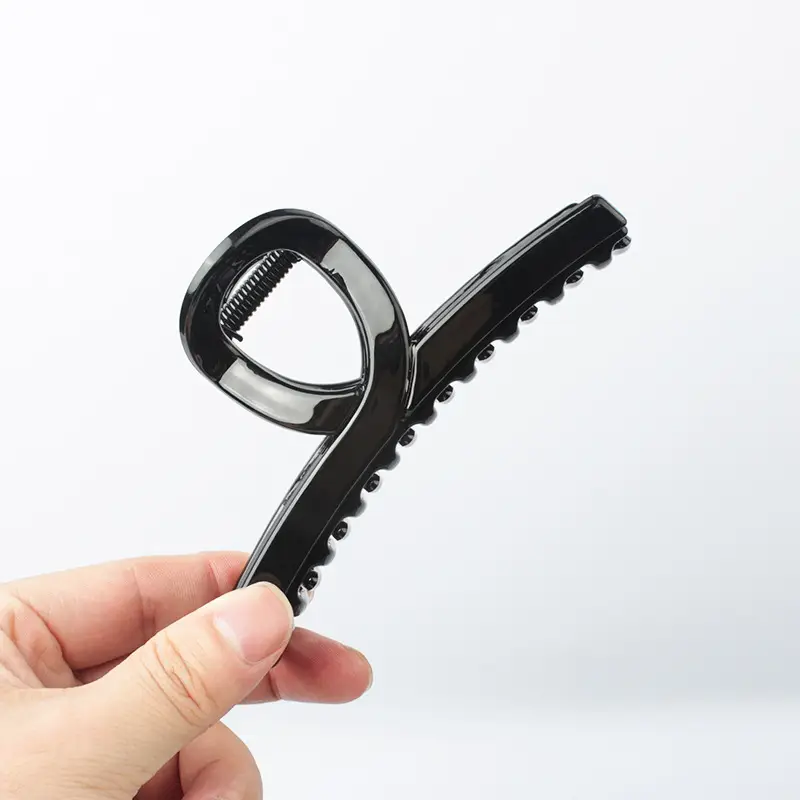 2022 Acrylic Hair Clip for Back of Head Black - Image 2