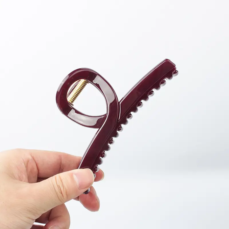 2022 Acrylic Hair Clip for Back of Head Black - Image 5