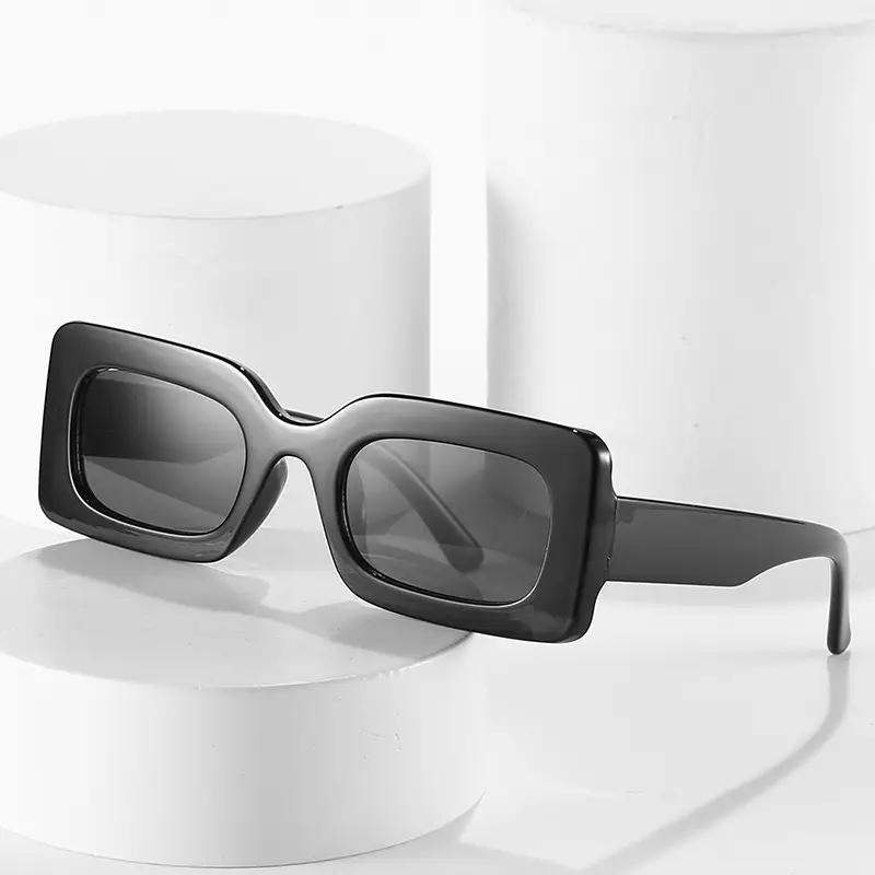 Square Frame Sunglasses Green Candy Color