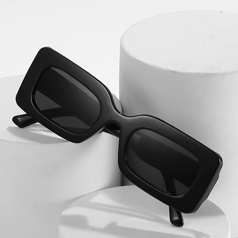 Square Frame Sunglasses Green Candy Color