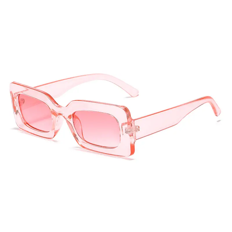 Square Frame Sunglasses Green Candy Color