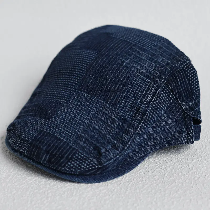 Vintage Blue Washed Short Eave Cap for Men Women - Image 6