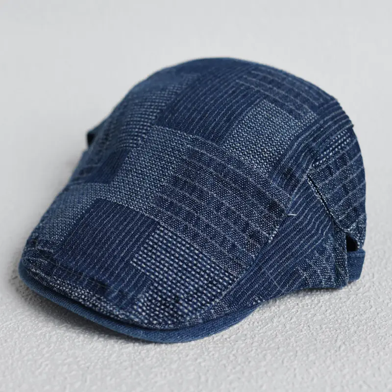 Vintage Blue Washed Short Eave Cap for Men Women - Image 7