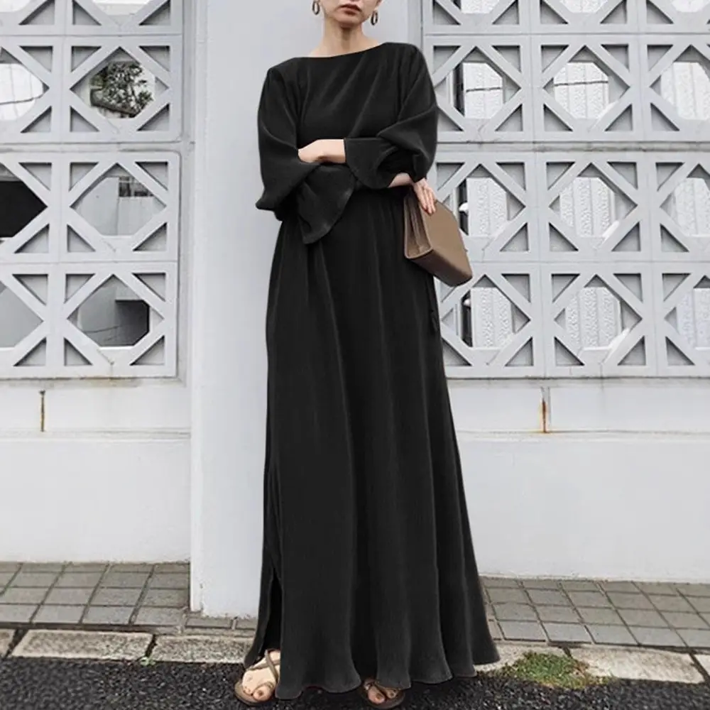 White Long Sleeve Robe Party Dress for Women - Image 5