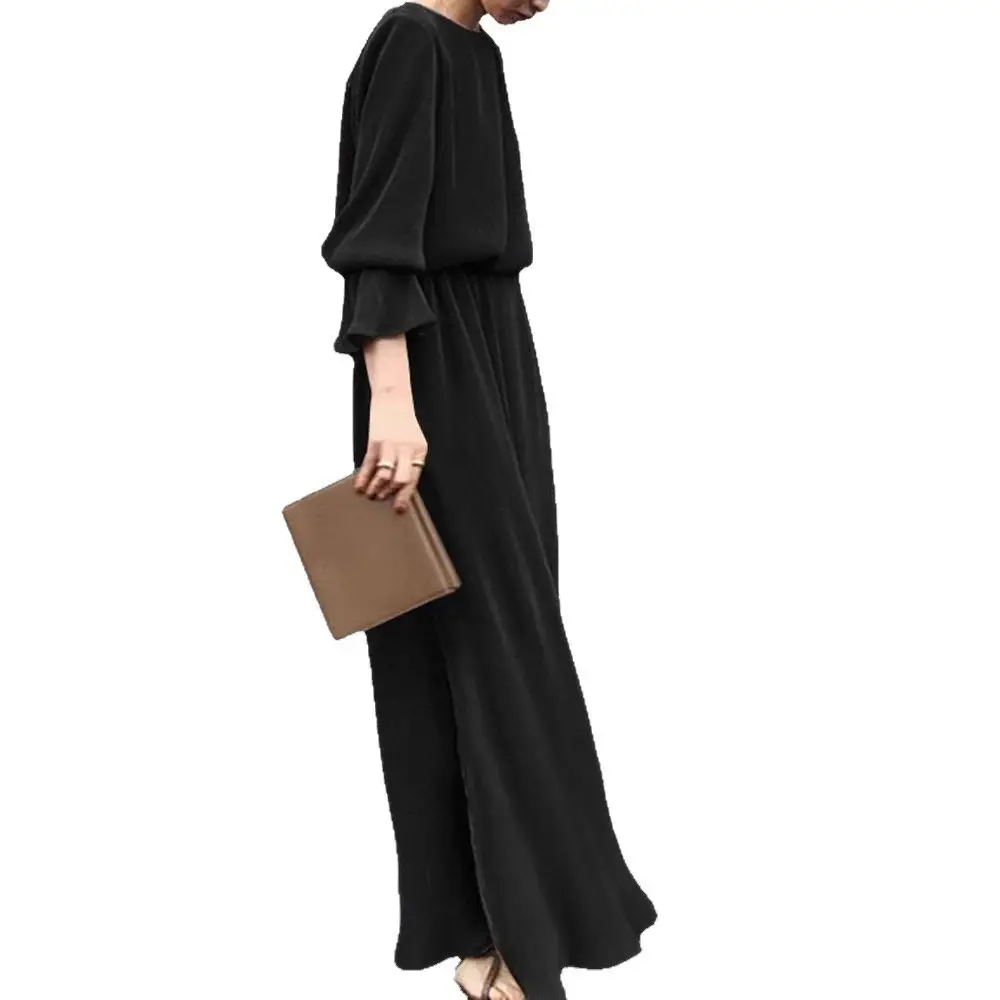 White Long Sleeve Robe Party Dress for Women - Image 8