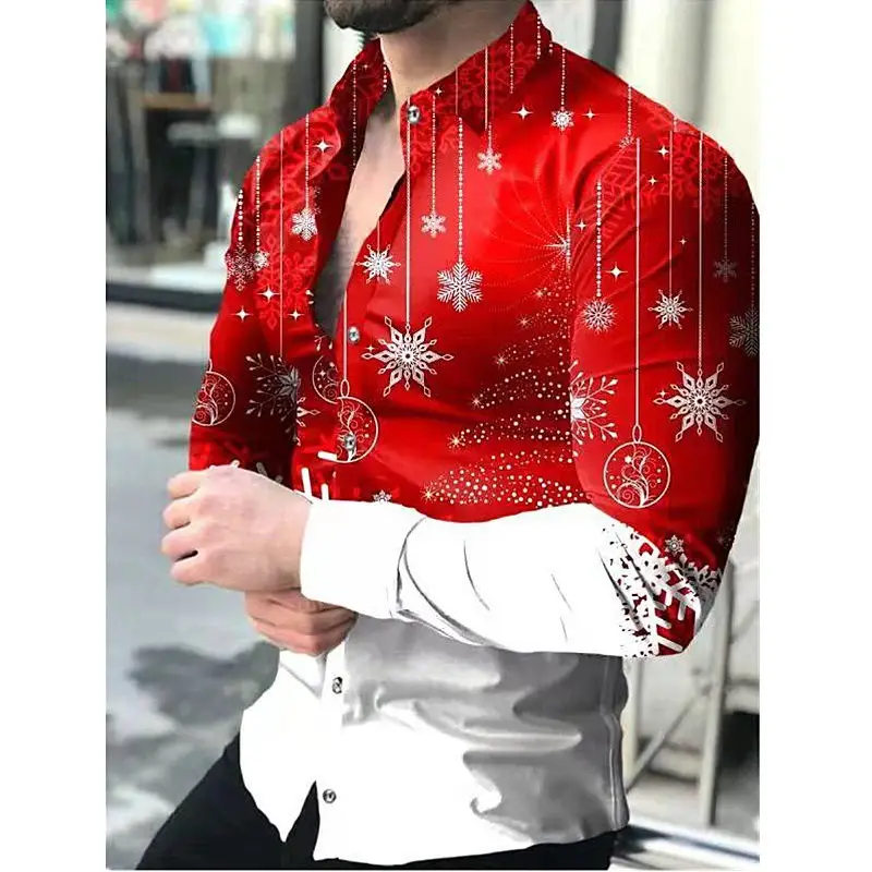 Men's Printed Star Shirt Outerwear Black Gold