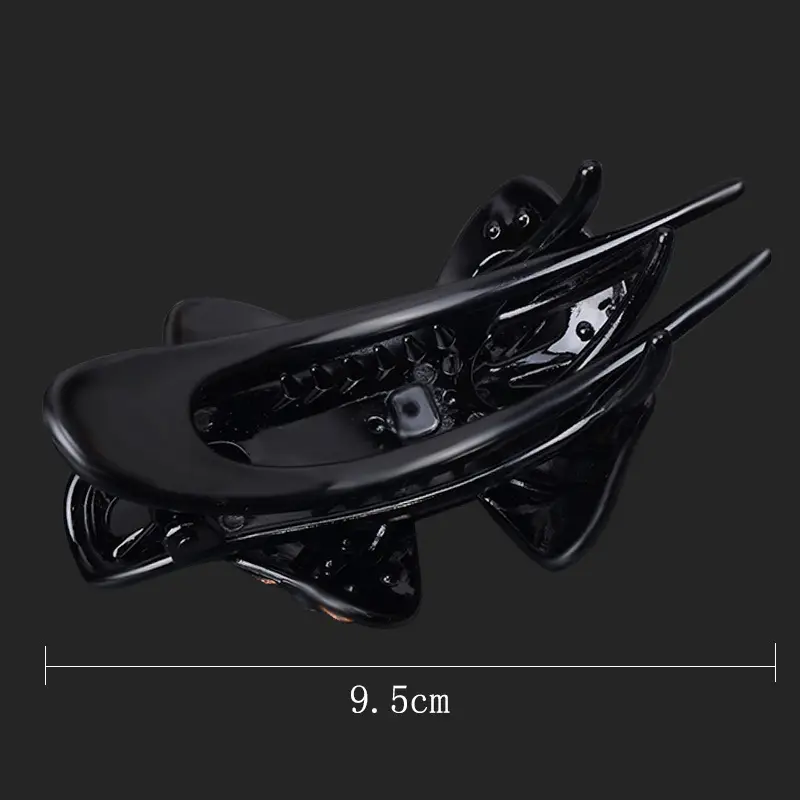 Black Korean Style Hair Clip with Bow and Duck Bill Design - Image 7