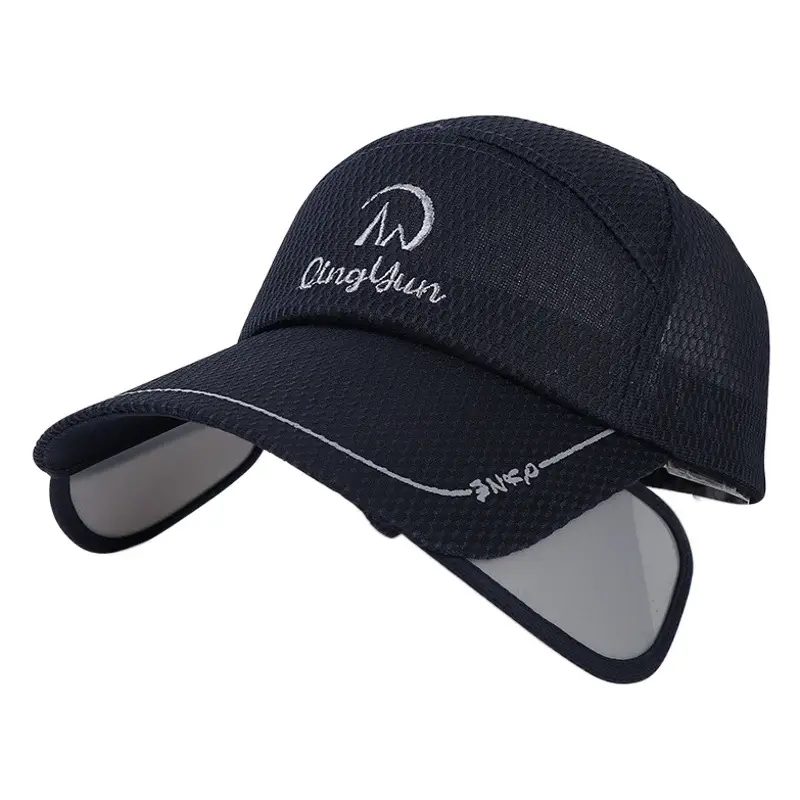 Adjustable Grey Mesh Baseball Cap for Men Women Outdoor Sports Fishing Hat