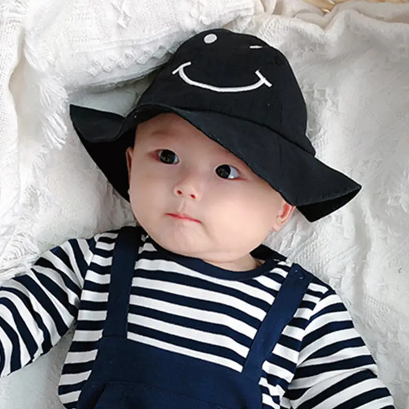 White Happy Good Baseball Cap for Kids & Teens - Image 6