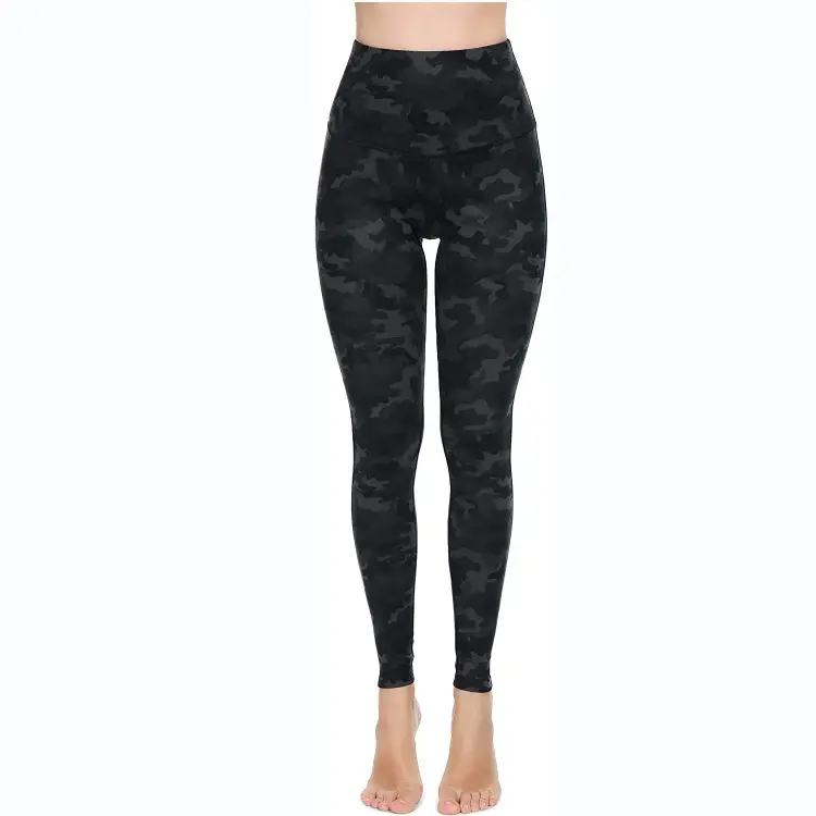 Purple Leopard Print High Waist Yoga Leggings