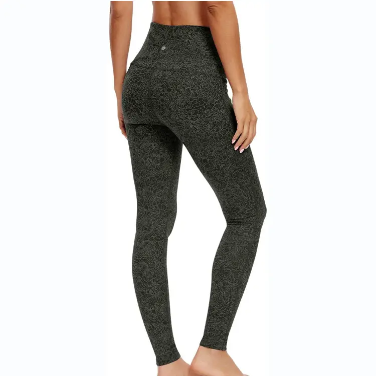 Purple Leopard Print High Waist Yoga Leggings