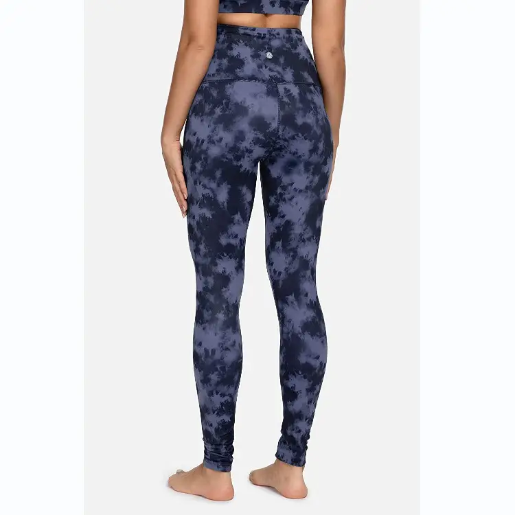 Purple Leopard Print High Waist Yoga Leggings