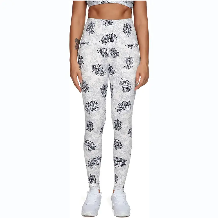 Purple Leopard Print High Waist Yoga Leggings
