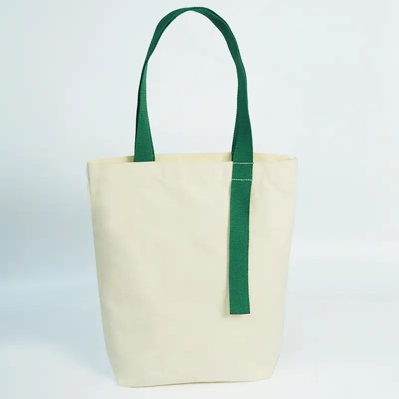 Canvas Student Shopping Bag Brown Handles - Image 16
