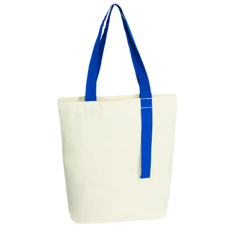 Canvas Student Shopping Bag Brown Handles - Image 19