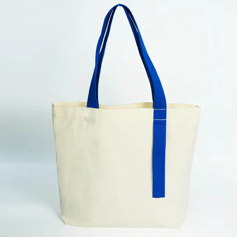 Canvas Student Shopping Bag Brown Handles - Image 9