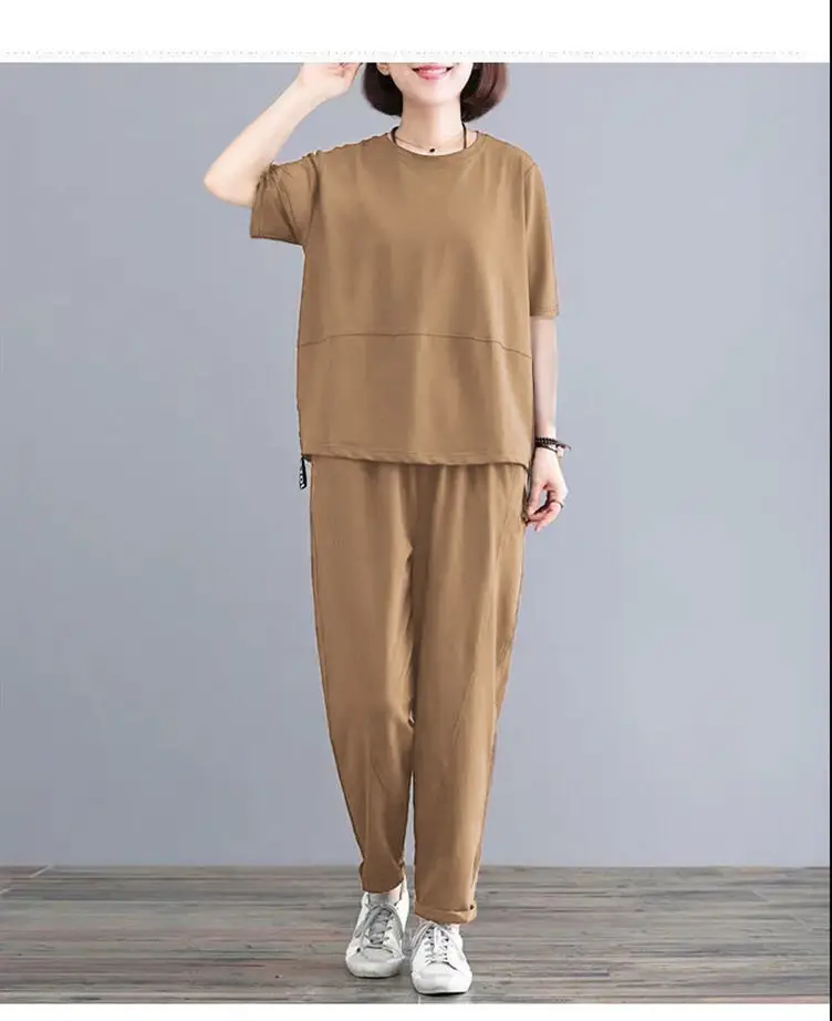 Women Loose Crossbody Sports Suit Brown 2025 — feature 13