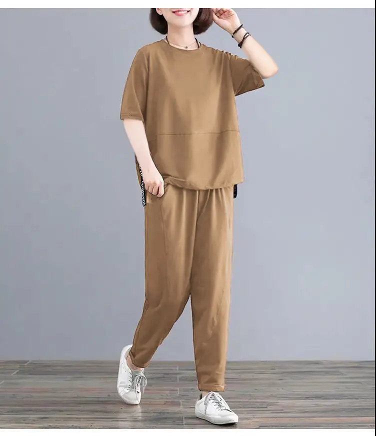 Women Loose Crossbody Sports Suit Brown 2025 — feature 16