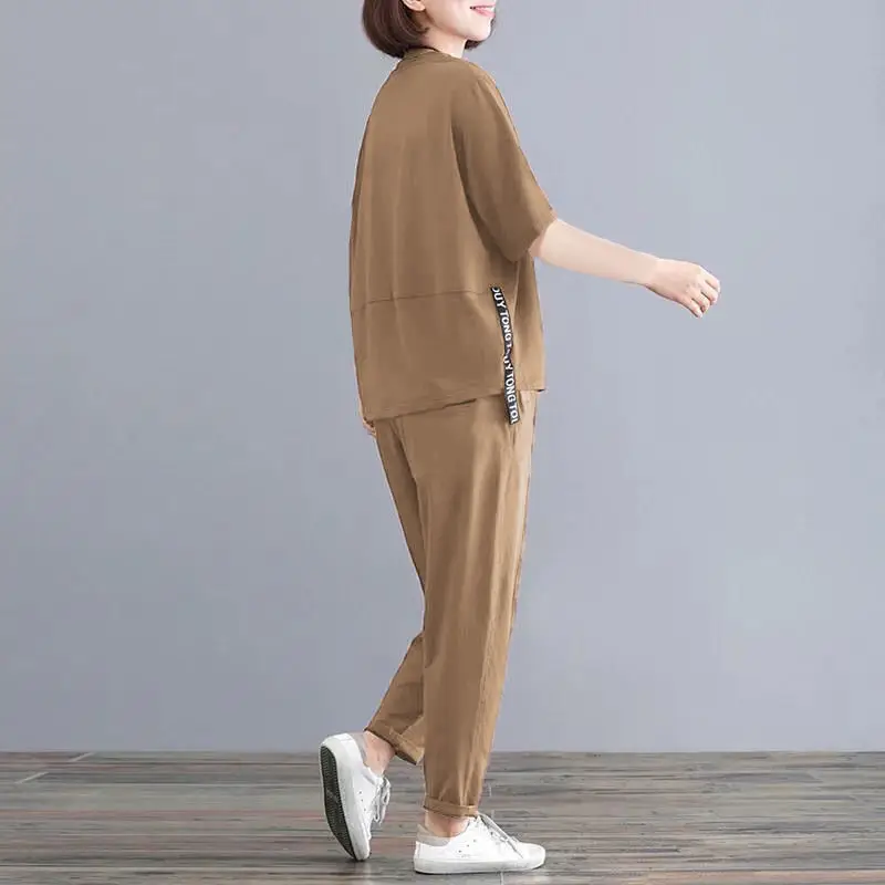 Women Loose Crossbody Sports Suit Brown 2025 — feature 18
