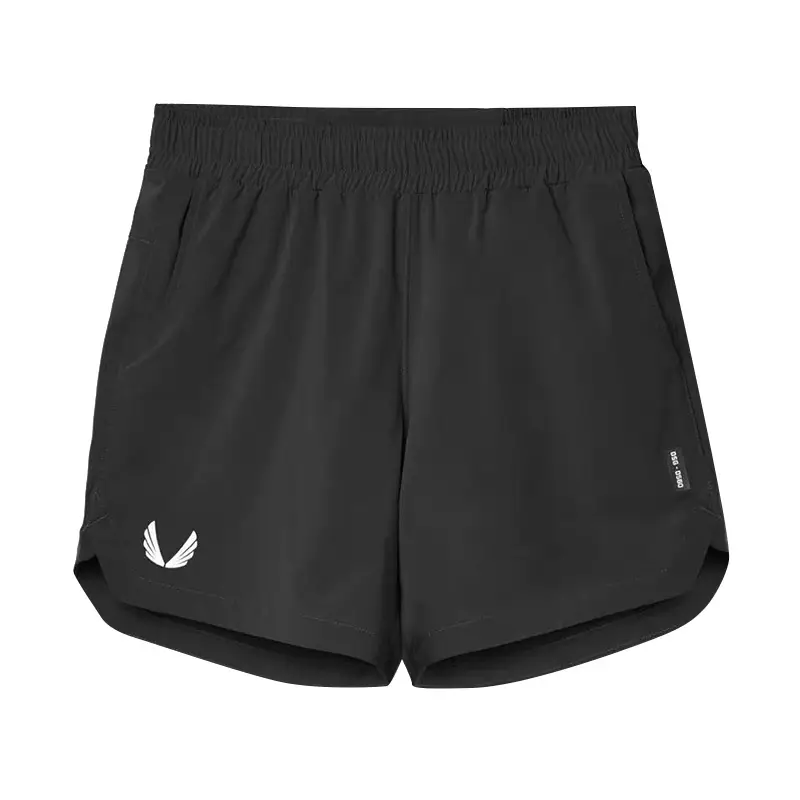 Men's Green Quick-Drying Sports Shorts with 4 Pockets
