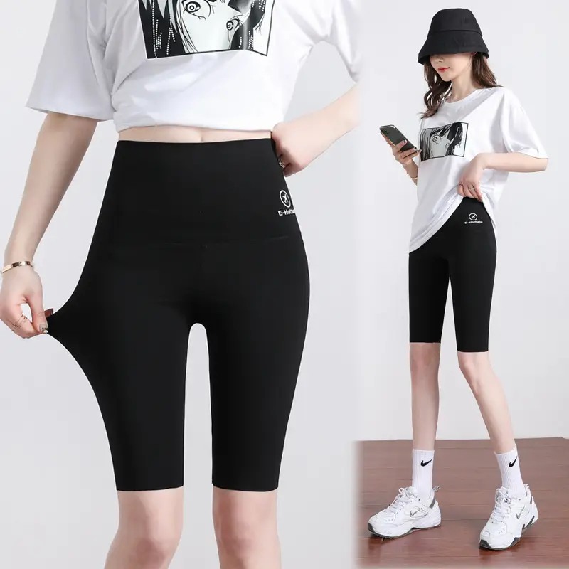 Women's Black Slimming Hip Lifting Leggings - Image 10