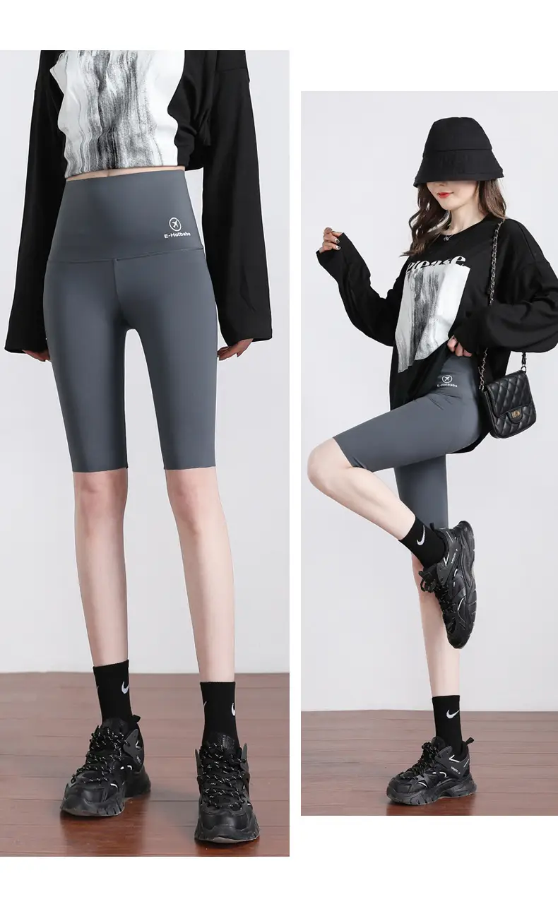 Women's Black Slimming Hip Lifting Leggings — feature 17