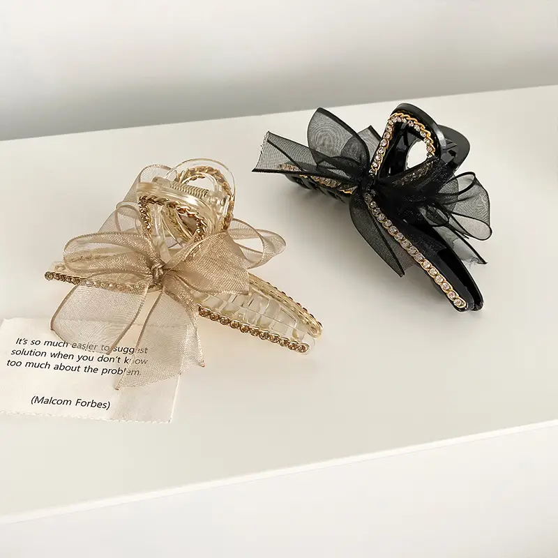 Tassel Hair Clip for Women's Back Head High Sense Shark Clip - Image 19