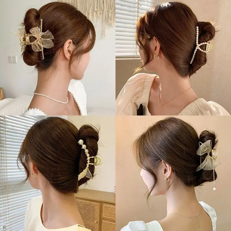 Tassel Hair Clip for Women's Back Head High Sense Shark Clip - Image 20