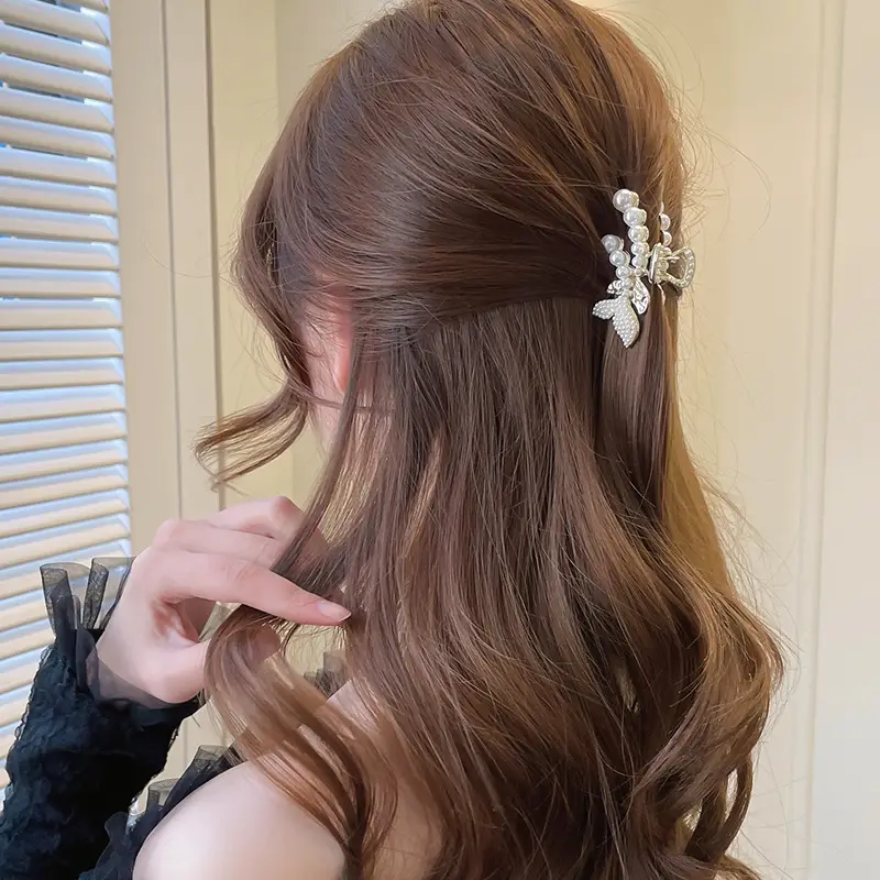 Tassel Hair Clip for Women's Back Head High Sense Shark Clip - Image 8