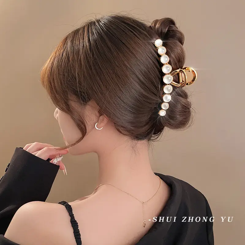 Tassel Hair Clip for Women's Back Head High Sense Shark Clip - Image 11