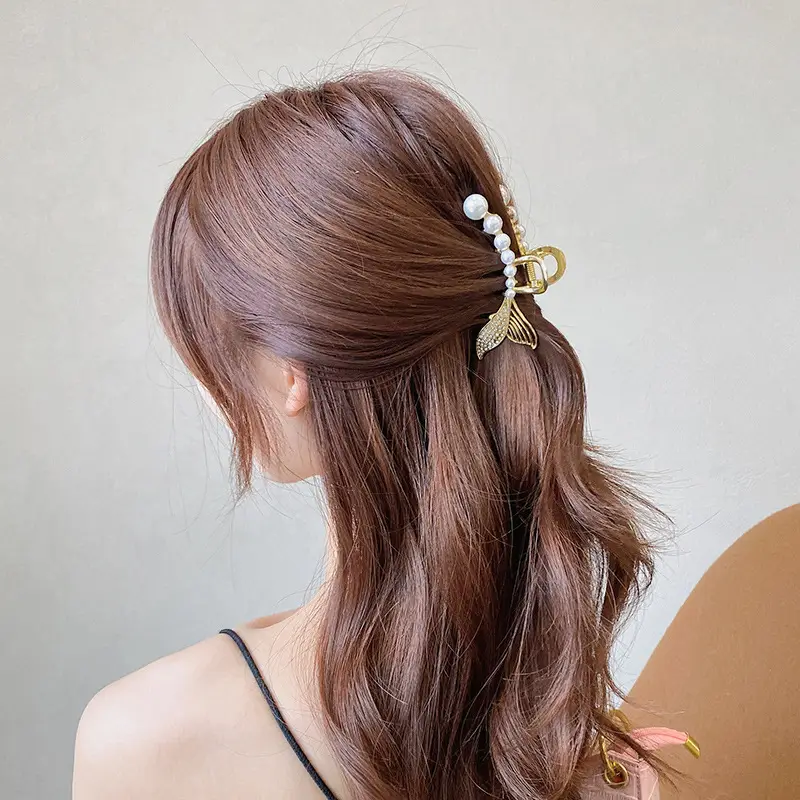 Tassel Hair Clip for Women's Back Head High Sense Shark Clip - Image 5
