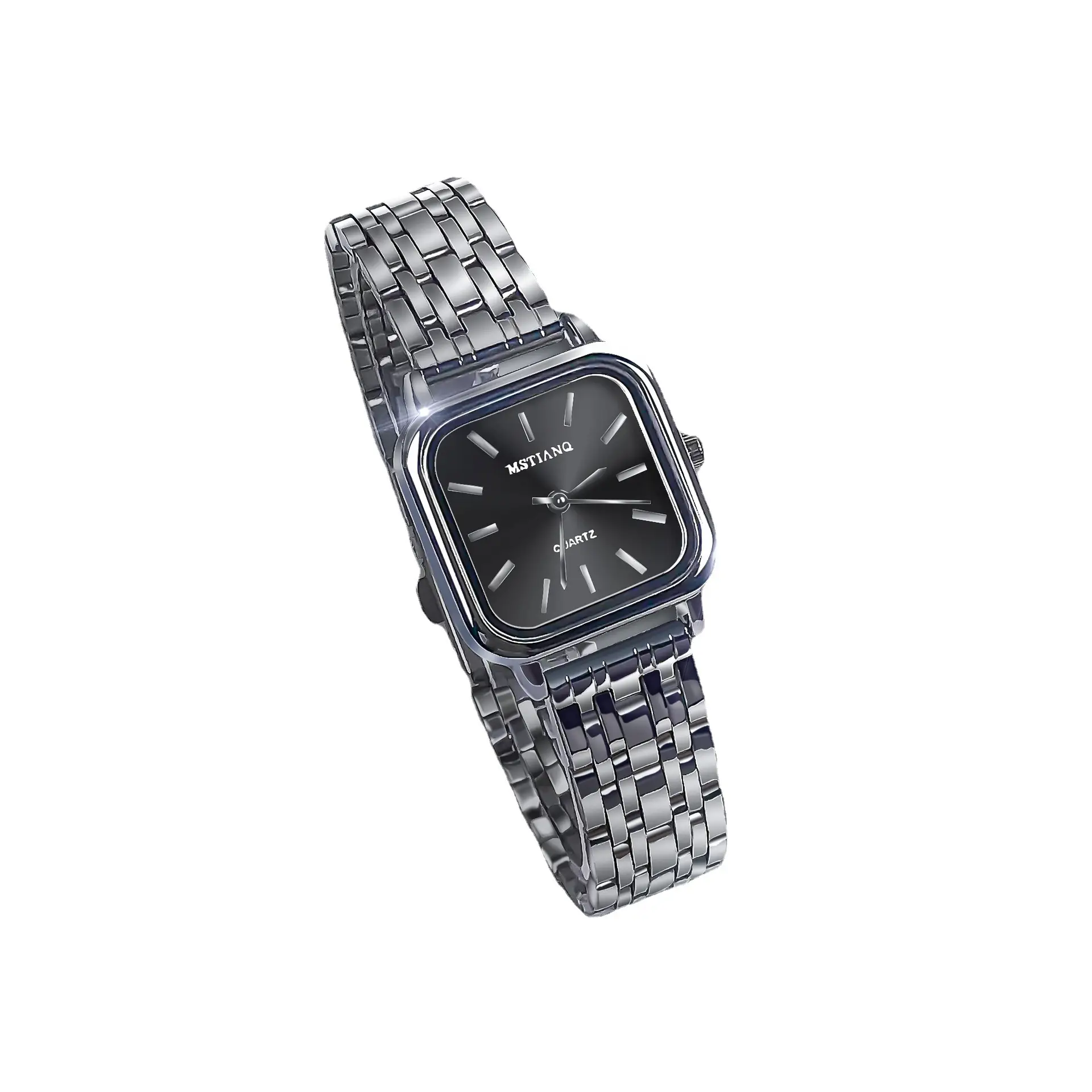 Square Watch Women's Light Luxury Silver 2022