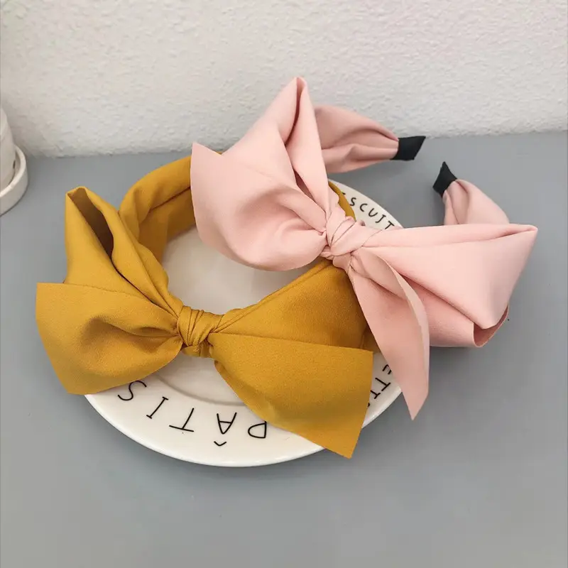 Women's Bow Headband with Wide Bristle Korean Style Hairpin