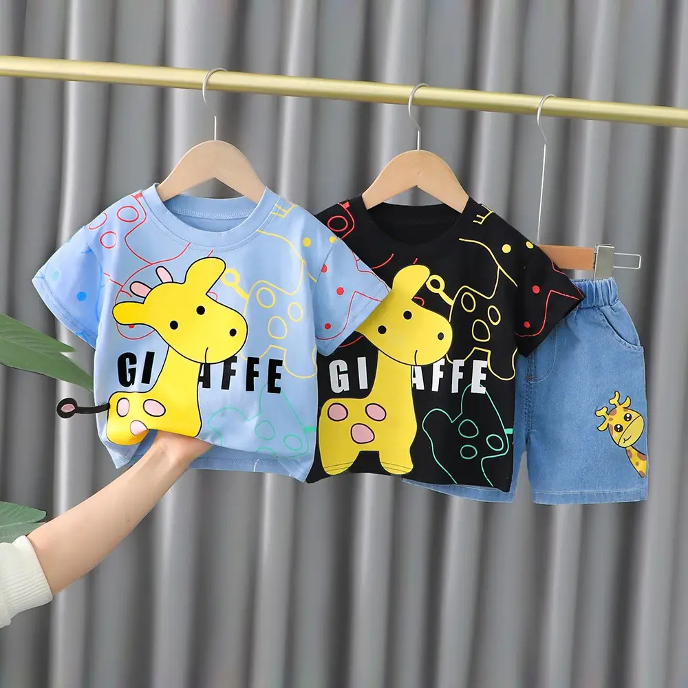 Girls Cartoon T-Shirt Shorts Set 1-4 Years Dropshipping - Image 5