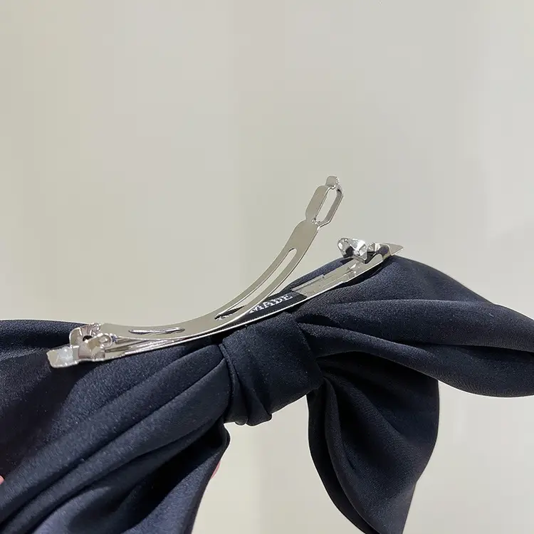 Women's Black Three-Dimensional Bow Hairpin Clip — feature 20