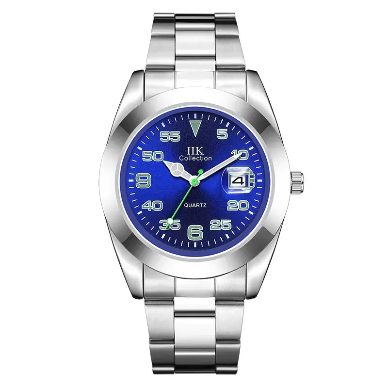 IIK Blue Dial Digital Watch for Men Waterproof Quartz