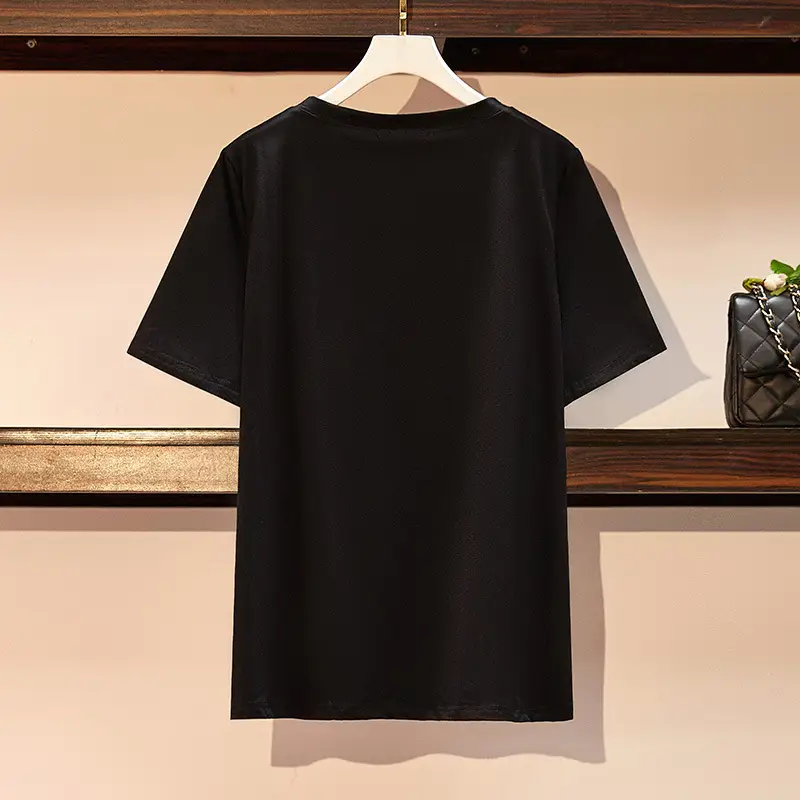 Plus Size Women Black Transfo Romy T-Shirt 60-175kg - Image 4