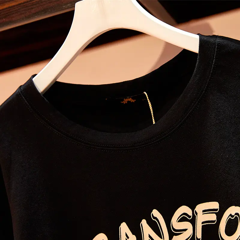 Plus Size Women Black Transfo Romy T-Shirt 60-175kg - Image 5