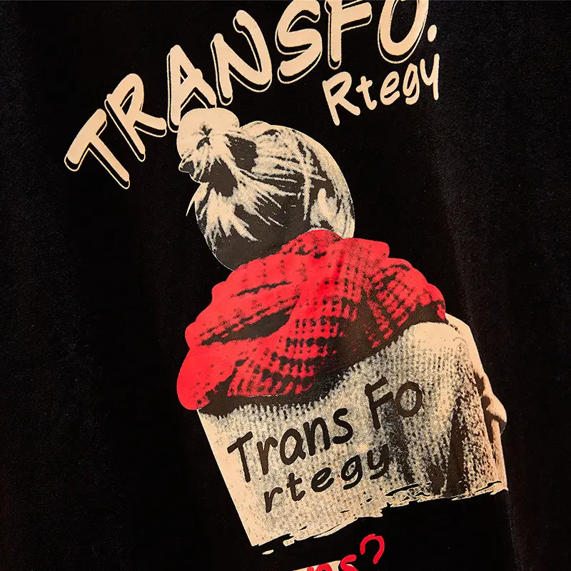 Plus Size Women Black Transfo Romy T-Shirt 60-175kg - Image 6