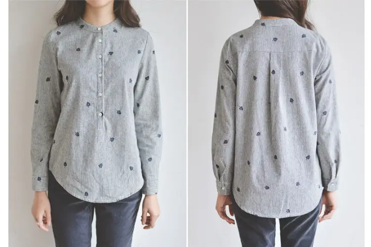 2026 Spring Striped Collar Shirt for Women — feature 16