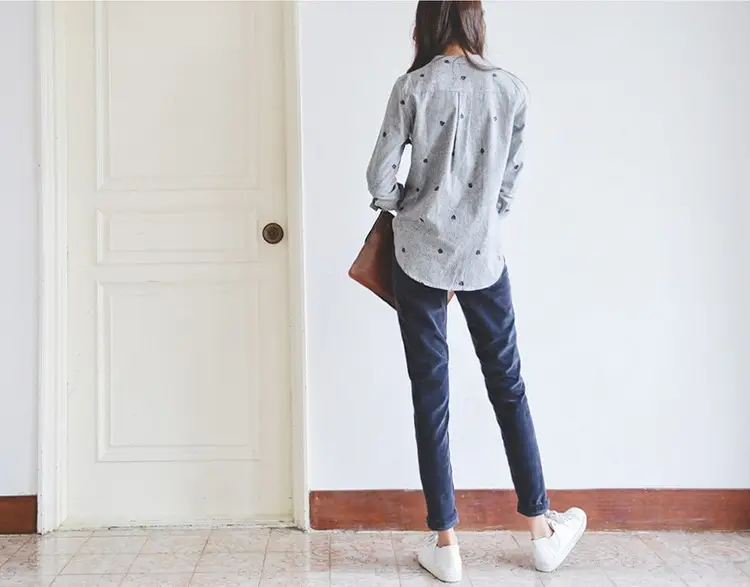 2026 Spring Striped Collar Shirt for Women — feature 3