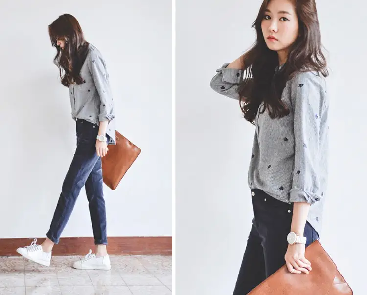 2026 Spring Striped Collar Shirt for Women — feature 6