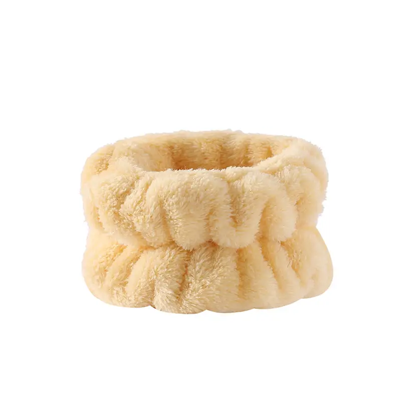 White Plush Wristband Face Wash Holder - Image 12