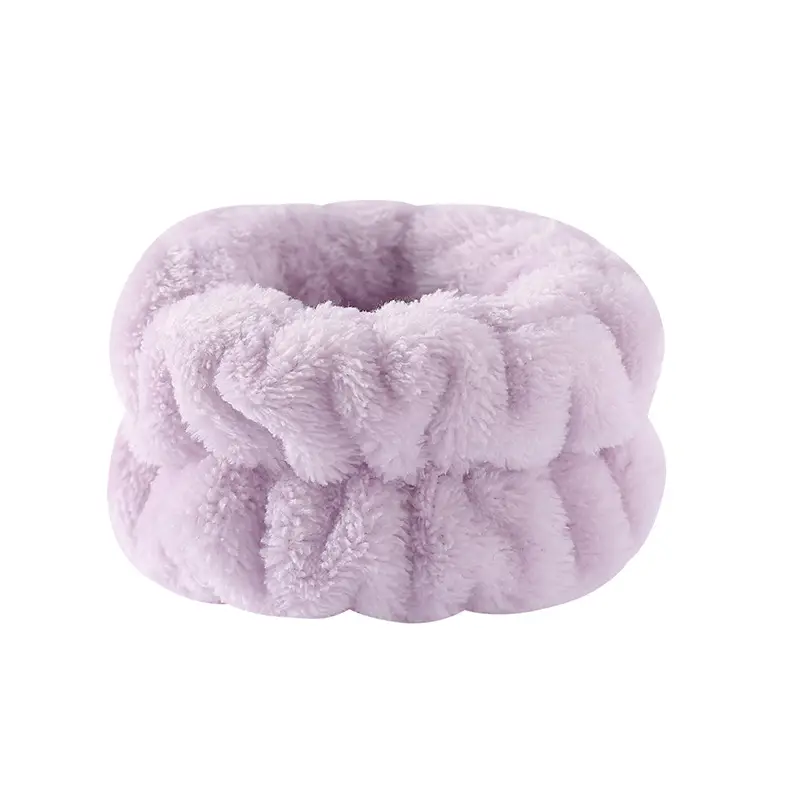 White Plush Wristband Face Wash Holder - Image 4